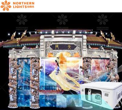 China Buitenmuur Gebouw Roterende Logo Display Ip65 Waterdicht Gevel Advertentie Licht Te koop