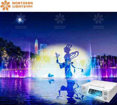 China Lake Musical Fountain Water Screen Show Movie Fog Screen Projection 3d Mapping for sale