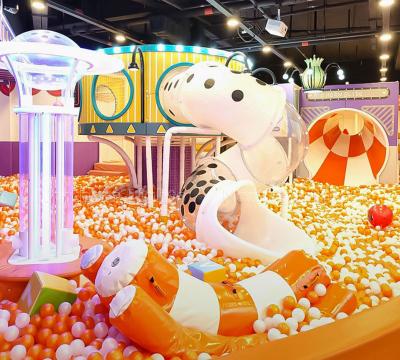 China Preschool Space Theme Kids Soft Playground Equipment Commercial With Ball Pool for sale