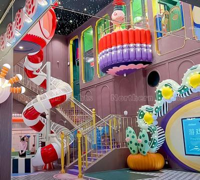 China Indoor Soft Play Maze Slide Trampoline Ball Pit Sand Pit Toddler Playground zu verkaufen