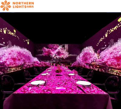 China Einzigartige 3D-Immersive Esserfahrung Restaurant Wand Interaktive Projektion zu verkaufen