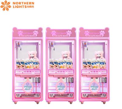 China Claw Machine Children'S Games Panda Transparent Case Custom Claw Crane Machine for sale