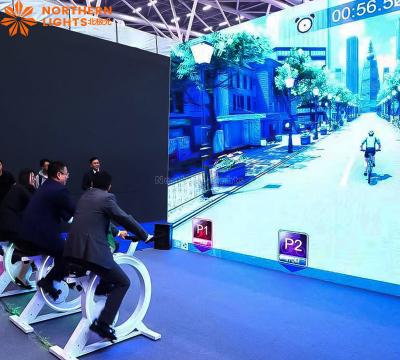 China Ciclismo virtual Fitness Spinning Bike Interactivo Parque inteligente Deportes Fitness Proyección en venta