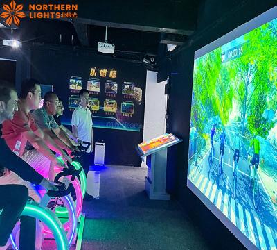 Cina Ar Gioco di Bicicletta Mozione Dynamic Racing Interactive Projection Bike Game in vendita