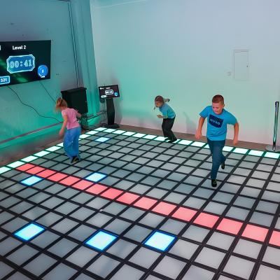 China Led Floor Interactive Light Active 300+ Game Interactive Led Dance Floor Factory for sale