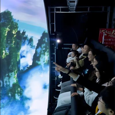 China Popular 5D 7D 9D 12D Ccinema Fly Theatre Dome Flying Cinema With Special Effects for sale