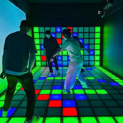 China Led Grid Game Light Indoor Led Touch Gaming Floor Megagrid Interactive Game Activate Games System for sale