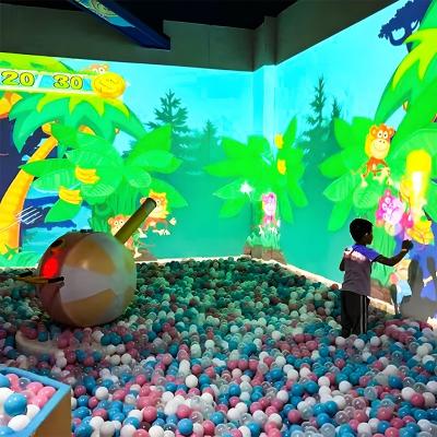 China Entretenimiento 3d Juegos interactivos de interior Proyector Proyección Los niños desarrollan interés en romper bolas en venta