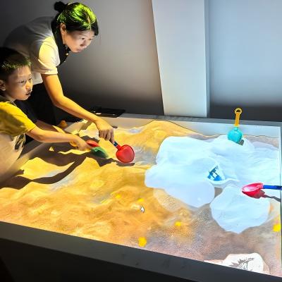 China Interactive Theme Park Magic AR Sand Table Sand Box Kids Interactive Projector Games AR Sandbox Indoor Playground for sale