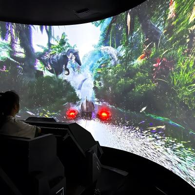 China Dynamische virtuele realiteitssimulator Cinema Track Wall Projection Te koop