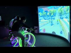 Custom Multi Player Outdoor Exercise Interact Bicycle Interactive Projection