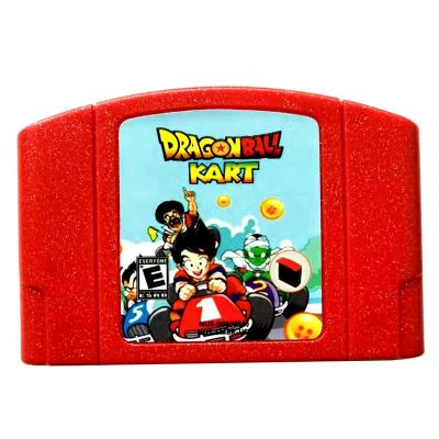 China 2020 New NTSC USA English Red Hack Game Shell 64 Bit Dragonball Kart N64 Games SFN64R1 for sale