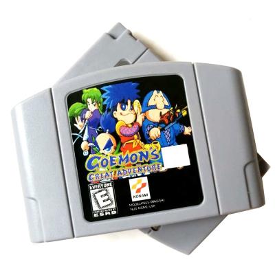 China In USA Version Fluent English Retro Video Games Cards N64 Games Goemon Great Adventure SFN6402 for sale