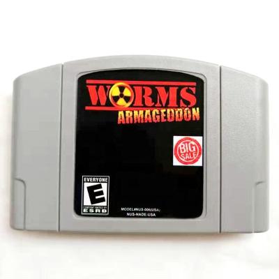 China In USA Version Standard English Retro Video Games Cards N64 Games Worms Armageddon SFN6402 for sale