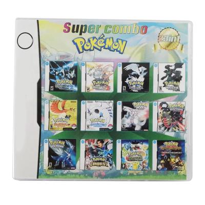 China Newcomer 23 in 1 super multi combo cards compilations cart video game other game accessories pokemon cards for DS SFDS01 for sale