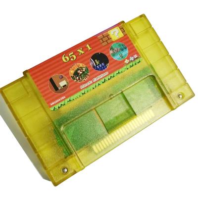 China Shell Battery Save Purple Wholesale 65 In 1 Cards SNES Video Game Console Game Other Game Accessories SFSFC01 for sale