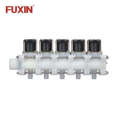 China General Fuxin 5 Way Solenoid Valve 12V 24V 220V Vertical 2/2 Electric Solenoid Valves for sale