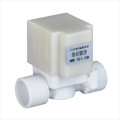 China General FUXIN FD-07 180 degree G3/4 plastic water solenoid valve male thread magnetic irrigation washing machine for sale