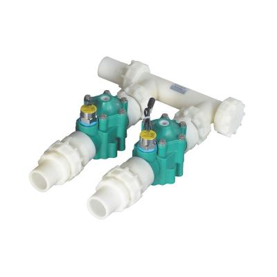 China General Fuxin Meteric 40 Electric Plastic Irrigation Locking Solenoid Valves DC 6V Solenoid Valve For Agriculture for sale