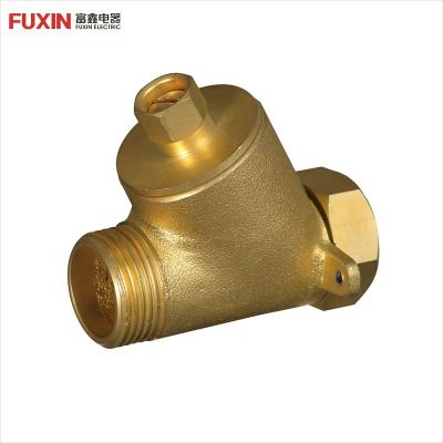 China General FUXIN High Quality Brass Copper Toilet WC Pan Filter 1/2 Inch Check Stop Valve Flush Water Strainer for sale