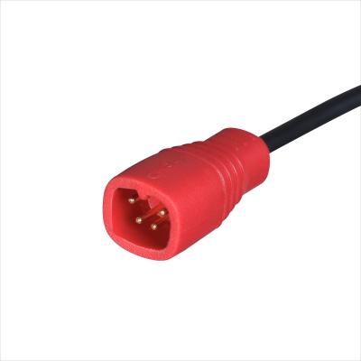 China New FUXIN Five-Core IP65 Construction Grade PVC Mains Plug Waterproof Cord Cable 400mm 800mm 1000mm Female Male Plugs for sale