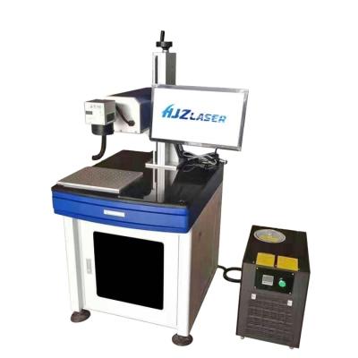 China HJZ Water Cooled UV Wood Laser Glass Plastic Laser Marking Machine for sale