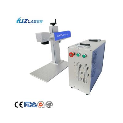 China Portable Full Laser Fiber Laser Marking 30W Mini Laser Marking Machine Desktop Standby Slot Included for sale