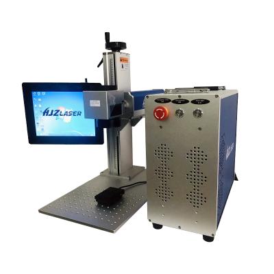 China Laser marking HJZ fiber laser marking machine 20W 30W 50W fiber laser marker logo printing iphone laser machine for sale