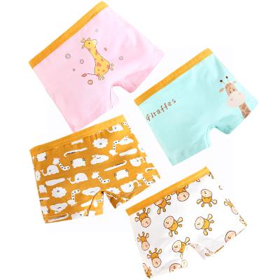 China Wholesale New Children's Girl's Boxer Underwear Cute Cartoon Children's Underwear Breathable Cotton Underwear for sale