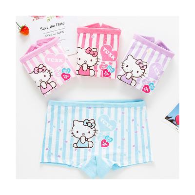 China Girls Cartoon Breathable Hot-selling Cute Cat Comfortable And Breathable Underwear for sale