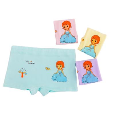 China Factory Price Breathable Wholesale Cartoon Young Girl Panties Lovely Comfortable Children Wearing Underwear for sale