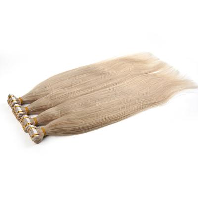 China Silky Straight Wave Tape In Hair Extension 100% Virgin Raw Natural Color Human Hair Cuticle Aligned Extensions for sale