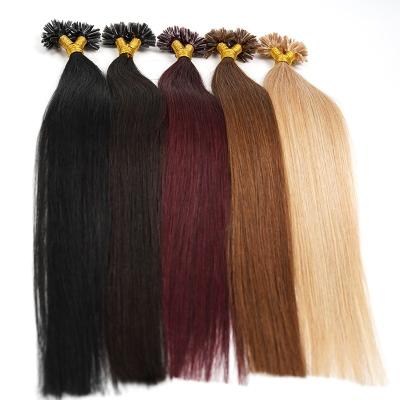 China Natural Top Grade Prenonded Star U Tip Double Straight Pulled Bone Wave Hair Extension Scrunchie Super Extensions for sale