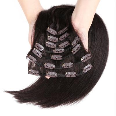 China Wholesale Straight 100% Virgin Hair Curly Straight Clip In Extensions Hair for sale