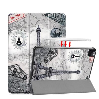 China Protective painted case for ipad pro 11 case triple ultra-thin smart cover for Ipad pro 11 2020 2021 factory wholesales for sale