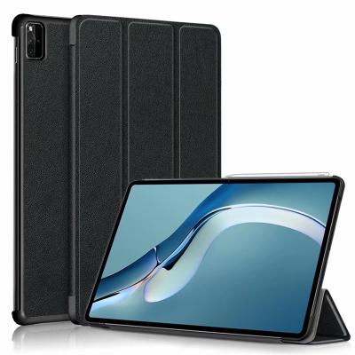 China Triple Protective Stand Cover Case For Huawei Matepad 12.6 Inch 2021 Pro Auto Flip PU Leather Tablet Case for sale