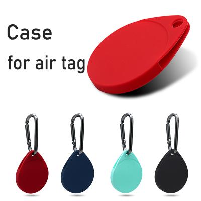 China Factory Wholesale Anti-drop Silicone Case For Air Tag Tracker Holder With Key Airtags Case Chain Fast Ship for sale