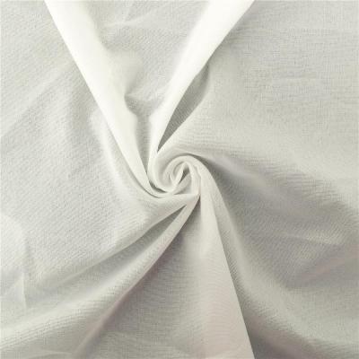 China Fusible Microdot Connecting Hat Nonwoven Adhesive Fusible Garment Waist Shirt Suit Polyester Waterjet Woven Interlining Fabric for sale