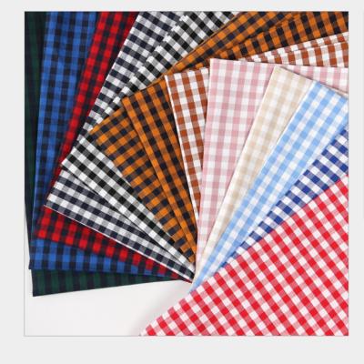 China Anti-static Classic Plaid Shirt Fabric Striped 3D Plaid Check Stretch Stretch Oxford Cloth For Shirt Dress Blouse Fufu for sale