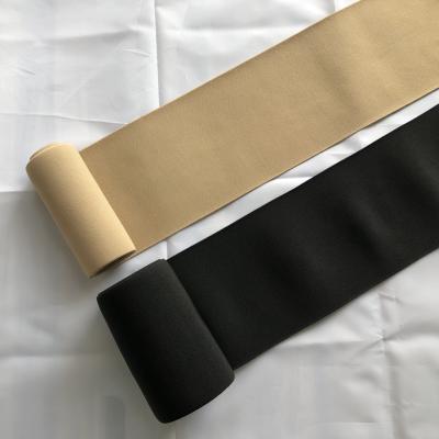 China 15cm to 25cm Spandex Girdle Super Soft Strap for Shapewear Nudity and Black Elastic Webbing for Corset Elastic Band for Yoga for sale