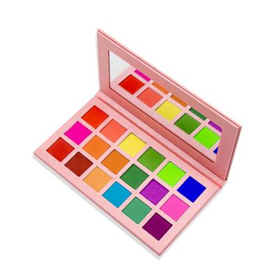 China Private Label Waterproof Vegan Pigmented Matte Colors Makeup Pink Eyeshadow Palette for sale