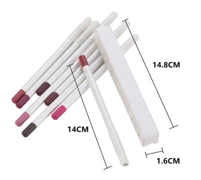 China Private Label Waterproof Nude Color Red Brown Pigment Lipliner Pencil for sale