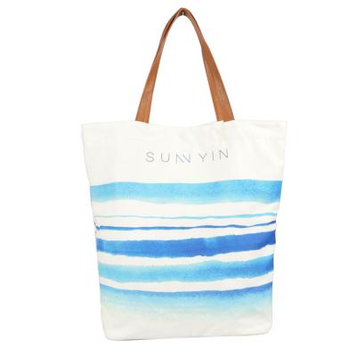 China Other Fashion Sunny Zipper Tote Century Tote Bag Waterproof Canvas Beach Bag for sale