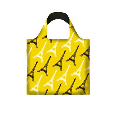 China Wholesale Custom Reusable Recyclable Shopping Tote Bag Fits Fold In Pocket Eco Friendly Shopping Bag for sale