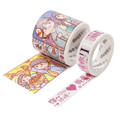 China Special Cardboard Sealing Cartoon Washi Tape Oil Kawaii Decoration Tape DIY for sale