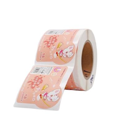 China Waterproof Bottle Label Printing Custom Adhesive Stiker Sticker Roll Christmas Stickers for sale