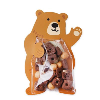 China Creative Cute Moisture-proof Biscuit Packing Card Animal Food Cartoon Fula Candy Baking Bag for sale