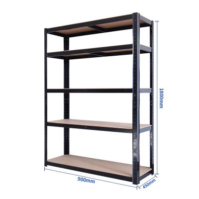 China Corrosion Protection Galvanized Heavy Duty Metal Rack Iron MDF Board Storage Iron Storage Rack Shelf for sale