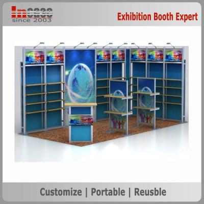 China Movable Case 3m x 6m Modular Exhibition Booth Systems For Trade Shows for sale