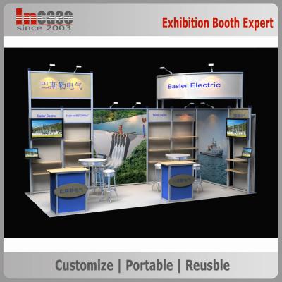 China Reusable Trade Show Exhibition Booth Display 10x20 in Tension Fabric for sale